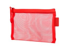 Bolsa zipper bag liderpapel poliester transpirable multiusos din a6 rojo