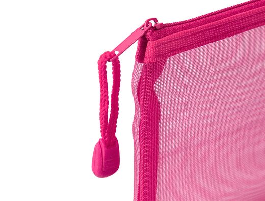 Bolsa zipper bag liderpapel poliester transpirable multiusos din a6 rosa