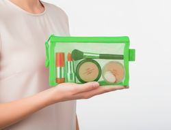 Bolsa zipper bag liderpapel poliester transpirable multiusos din a6 verde pastel