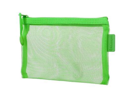 Bolsa zipper bag liderpapel poliester transpirable multiusos din a6 verde pastel