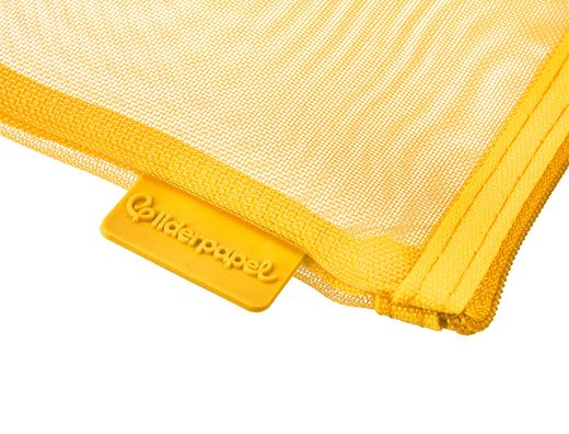 Bolsa zipper bag liderpapel poliester transpirable multiusos ticket 230x115 mm amarillo