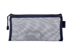 Bolsa zipper bag liderpapel poliester transpirable multiusos ticket 230x115 mm azul marino