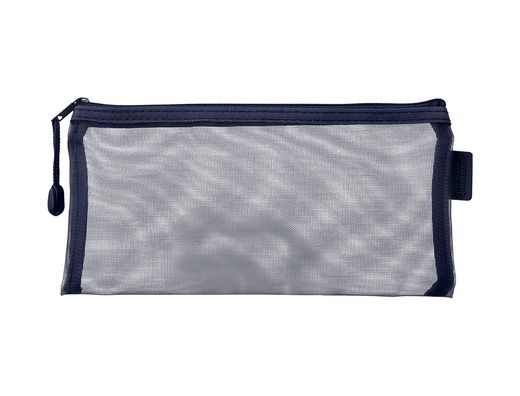 Bolsa zipper bag liderpapel poliester transpirable multiusos ticket 230x115 mm azul marino