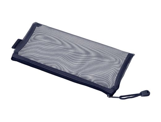 Bolsa zipper bag liderpapel poliester transpirable multiusos ticket 230x115 mm azul marino