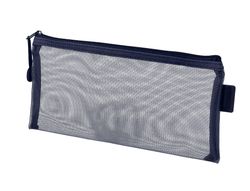 Bolsa zipper bag liderpapel poliester transpirable multiusos ticket 230x115 mm azul marino