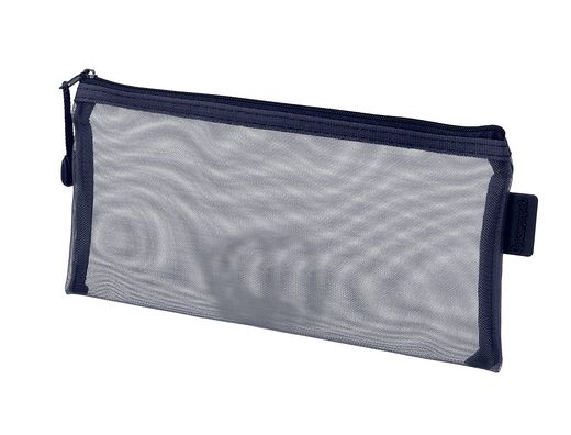 Bolsa zipper bag liderpapel poliester transpirable multiusos ticket 230x115 mm azul marino