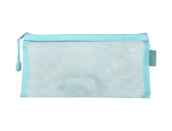 Bolsa zipper bag liderpapel poliester transpirable multiusos ticket 230x115 mm azul pastel