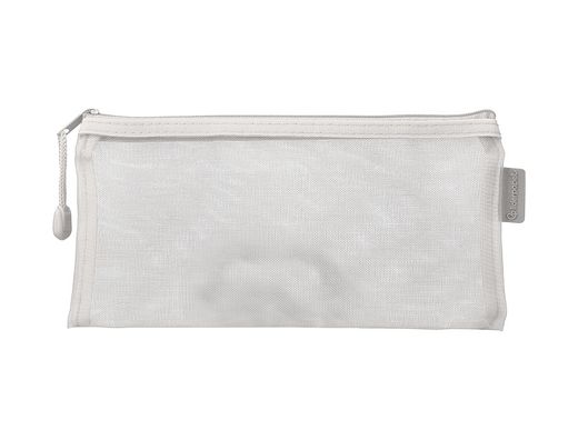 Bolsa zipper bag liderpapel poliester transpirable multiusos ticket 230x115 mm blanco