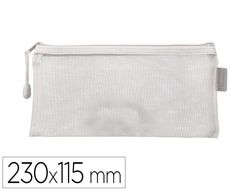 Bolsa zipper bag liderpapel poliester transpirable multiusos ticket 230x115 mm blanco