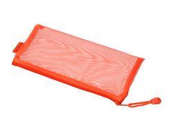 Bolsa zipper bag liderpapel poliester transpirable multiusos ticket 230x115 mm naranja
