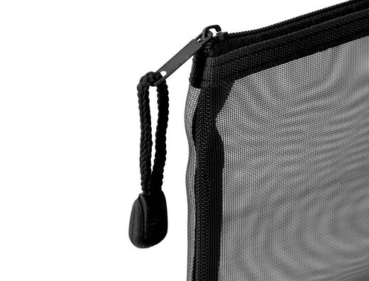 Bolsa zipper bag liderpapel poliester transpirable multiusos ticket 230x115 mm negro