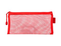 Bolsa zipper bag liderpapel poliester transpirable multiusos ticket 230x115 mm rojo