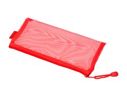 Bolsa zipper bag liderpapel poliester transpirable multiusos ticket 230x115 mm rojo
