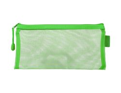 Bolsa zipper bag liderpapel poliester transpirable multiusos ticket 230x115 mm verde pastel