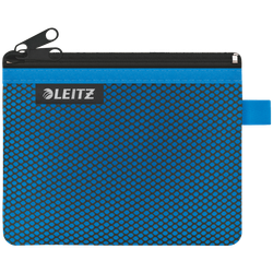 Bolsita nylon 2 departamentos WOW azul (14 x 10,5 cm) S