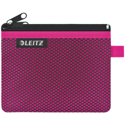 Bolsita nylon 2 departamentos WOW fucsia (14 x 10,5 cm) S