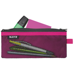 Bolsita nylon 2 departamentos WOW fucsia (21 x 8,5 cm) M