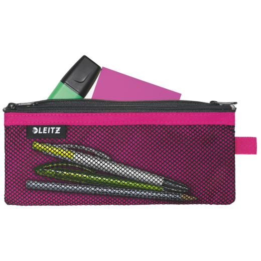 Bolsita nylon 2 departamentos WOW fucsia (21 x 8,5 cm) M