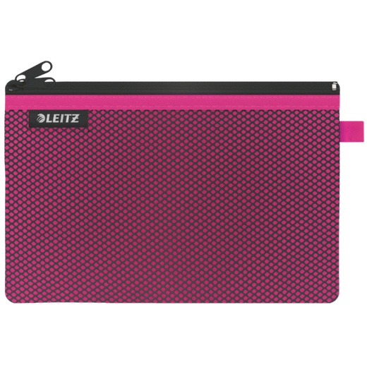 Bolsita nylon 2 departamentos WOW fucsia (23 x 15 cm) L