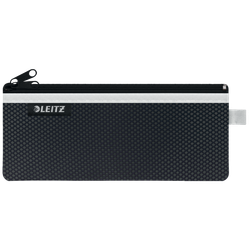 Bolsita nylon 2 departamentos WOW negro  (21 x 8,5 cm) M