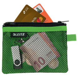 Bolsita nylon 2 departamentos WOW verde (14 x 10,5 cm) S