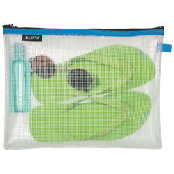 Bolsita WOW resistente al agua azul (10,5 x 14 cm) L