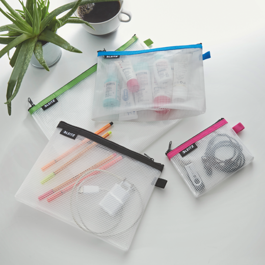 Bolsita WOW resistente al agua fucsia (10,5 x 14 cm) L