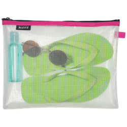 Bolsita WOW resistente al agua fucsia (10,5 x 14 cm) L