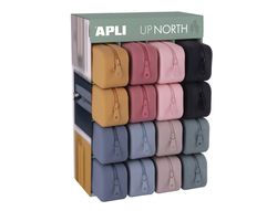 Bolso escolar portatodo apli up north silicona colores surtidos 75x185x55 mm