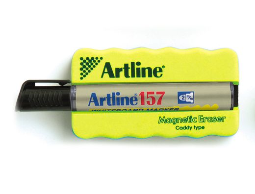 Borrador Artline Pizarra Blanca Magnetico con Rotuladorek-157 Negro