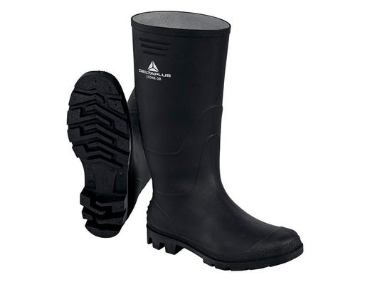 Botas deltaplus de seguridad stone pvc negro suela de tacos talla 38