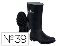 Botas deltaplus de seguridad stone pvc negro suela de tacos talla 39