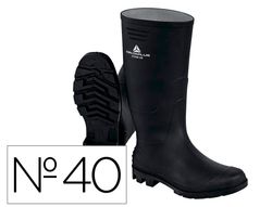 Botas deltaplus de seguridad stone pvc negro suela de tacos talla 40