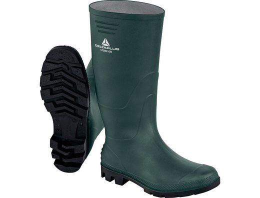 Botas deltaplus de seguridad stone pvc verde suela de tacos talla 38