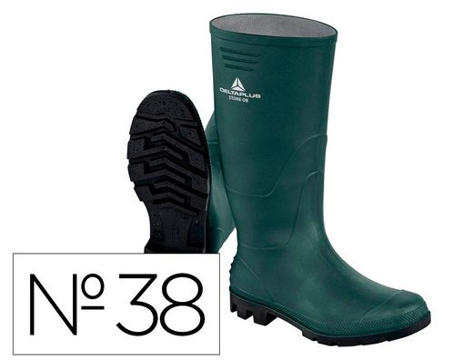 Botas deltaplus de seguridad stone pvc verde suela de tacos talla 38