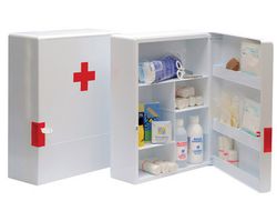 Botiquin Plastico Extraduro con Material para Primeros Auxilios 460X340X150 Mm