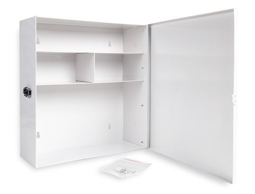 Botiquin q-connect metalico 4 compartimentos vacio primeros auxilios 330x360x120 mm