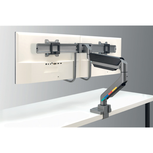Brazo para dos monitores SmartFit™ Ergo Kensington con barra transversal y asa