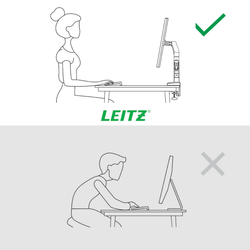 Brazo para un monitor Leitz Ergo SpaceSaving, gris