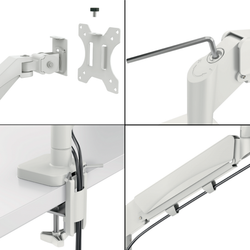 Brazo para un monitor Leitz Ergo SpaceSaving, gris