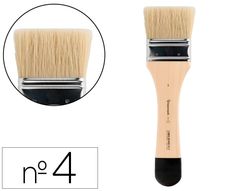 Brocha paletina plana liderpapel ancho 48 mm de pelo de cerda certificado fsc
