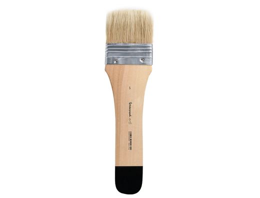 Brocha paletina plana liderpapel ancho 57 mm de pelo de cerda certificado fsc