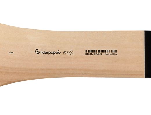 Brocha paletina plana liderpapel ancho 57 mm de pelo de cerda certificado fsc