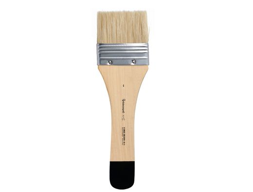 Brocha paletina plana liderpapel ancho 65 mm de pelo de cerda certificado fsc