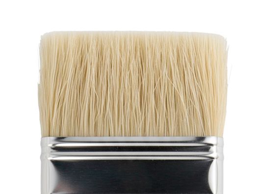 Brocha paletina plana liderpapel ancho 65 mm de pelo de cerda certificado fsc