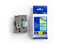 Brother cinta rotuladora tz-751 8m 24mm verde/negro tz-751