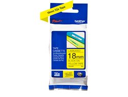 Brother cinta rotuladora tze641 8m 18mm amarilla/negra tze641