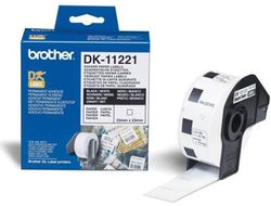 Brother etiqueta precortada dk11221 1000ud 23x23mm blanco
