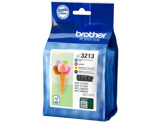 Brother LC3213 Ink-jet pack 4 colores negro amarillo cian magenta