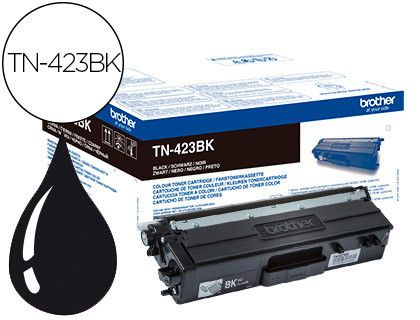 Brother tóner láser negro 6.500 páginas TN423BK